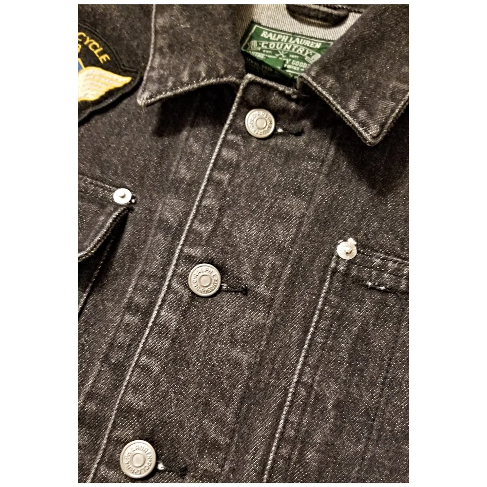 ☆EXTREMELY RARE☆ RALPH LAUREN COUNTRY EMBROIDERED DENIM JACKET- WOMEN SI… - Picture 7 of 10
